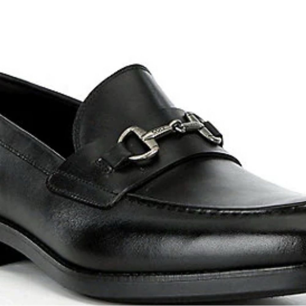 Cole Haan Black Leather Slip-On Loafers